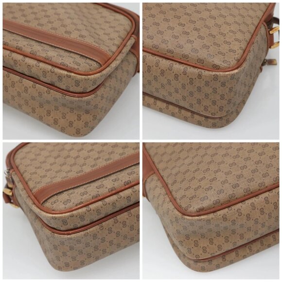 GUCCI Micro GG Supreme Shoulder Bag PVC Beige Gold 001 115 5443 Auth bs27554 - Picture 14 of 16